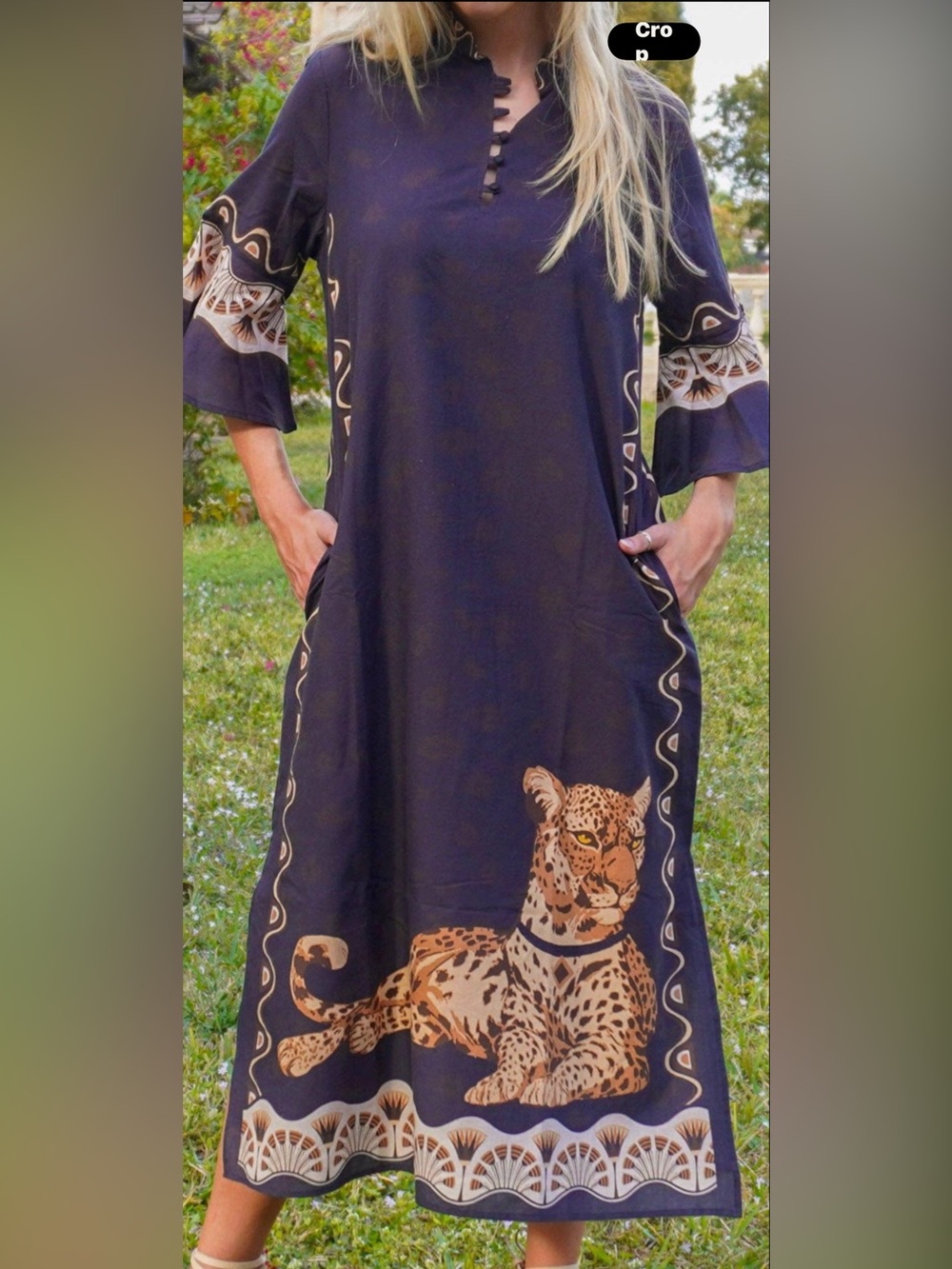 EUC IslaPayal  Savannah Stroll Como midi cover-up dress